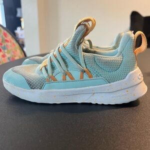 Adidas Girls Sneakers size 11 Teal and Orange